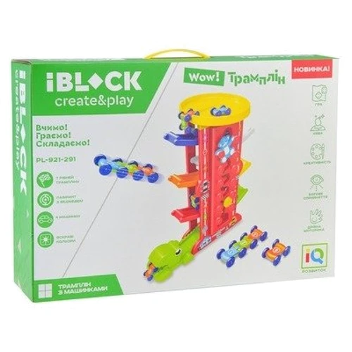 Трек IBLOCK 7-поверховий трамплін (PL-921-29): Колір красный