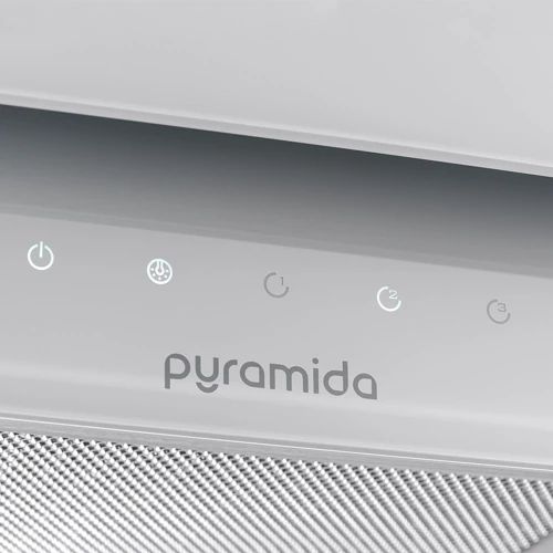 Витяжка Pyramida VF1 60 WH: Матеріал корпусу нержавіюча сталь / скло