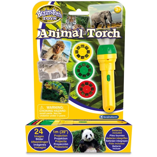 Ліхтарик-проектор Brainstorm Toys У світі тварин (3 диски, 24 картинки) (E2012): Виробник Brainstorm Toys