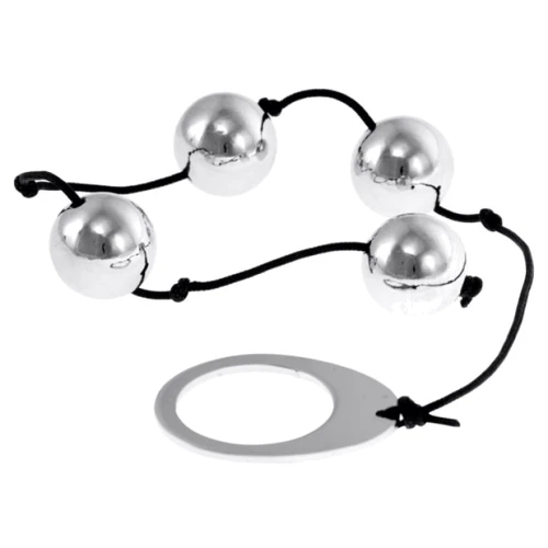 Анальные бусы Kinx Heavy Metal Anal Beads Silver, 22.5x2 см