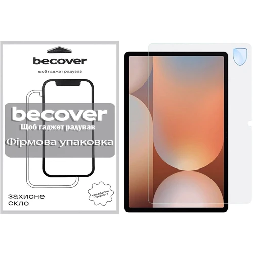 Аксессуар для планшетных ПК BeCover Tempered Glass Clear for Samsung X400/406 Galaxy Tab S10 Lite (713753): Цвет прозрачный
