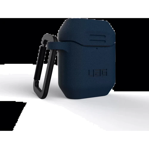 Чохол для навушників Urban Armor Gear UAG Std. Issue Silicone 001 (V2) Mallard (10244K1155550) for Apple AirPods 1/2: Особливості З карабіном