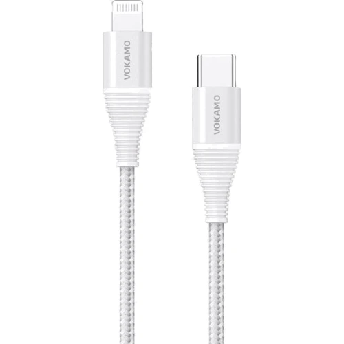 Кабель Vokamo Luxlink Cable USB-C to Lightning 1.2m Silver (VKM20052)