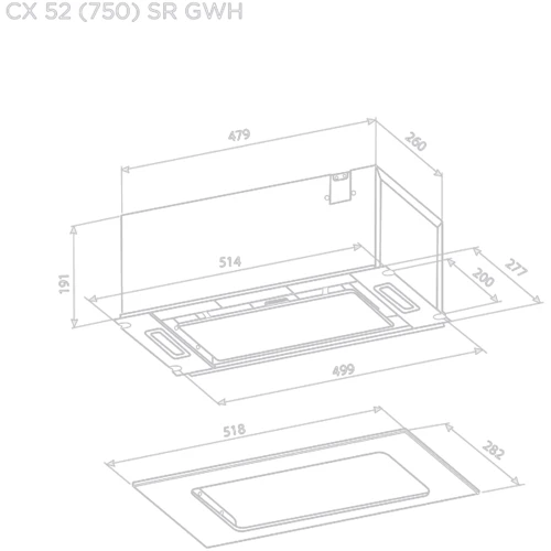 Вытяжка Pyramida CX 52 (750) SR GWH фото 8