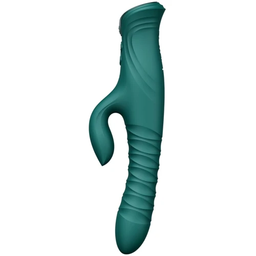 Пульсатор-кролик с вибрацией Zalo Mose 2 Turquoise Green