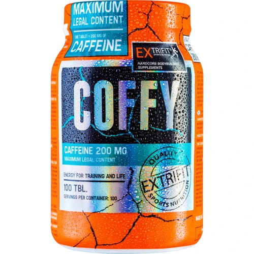 Extrifit Coffy 200 mg Stimulant 100 tabs: Форма выпуска Таблетки