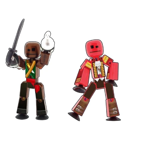 Игровой набор для анимационного творчества Stikbot S2 – Остров Сокровищ (1 фиг., наклейки, аксесс.)