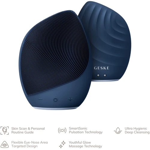 Електронна ультразвукова щітка для обличчя GESKE Sonic Facial Brush 5в1 midnight фото 4