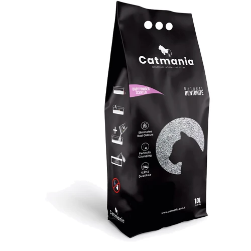 Наповнювач для котячого туалету Catmania дитяча присипка + рожеві гранули 10 л (10л Рожевий)