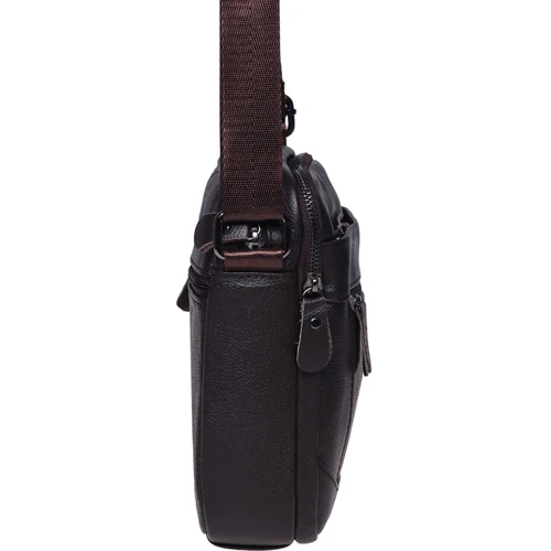 Мужская сумка через плечо Borsa Leather коричневая (K1223-brown): Тип Сумки