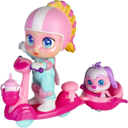 Кукла Super Cute на самокате с собачкой (SC034A2): Возраст от 3 лет