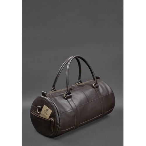 Мужская дорожная сумка BlankNote Harper темно-коричневая (BN-BAG-14-choko): Фактура Матовая, Гладкая