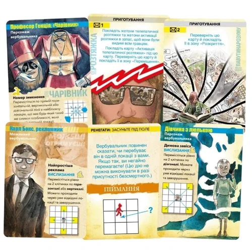 Настільна гра White Games / Geekach Games MIND MGMT: Ігри розуму MIND MGMT The Psychic Espionage Game (GKCH170mm): Вид стратегические