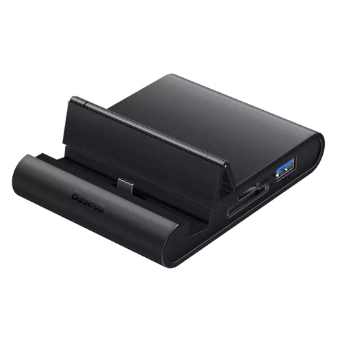 Зарядное устройство Baseus Pro Mate Docking Type-C to HDMI+2xUSB2.0+USB3.0+PD+SD/TF Black (WKMD000001)