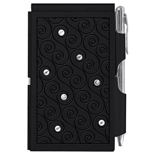 Кишеньковий блокнот із ручкою Troika Glitz Black (FN1623)
