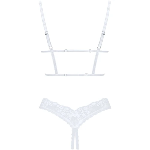 Соблазнительный комплект Obsessive Heavenlly White XS/S