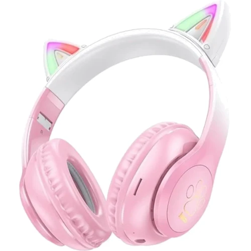 Наушники Hoco W42 Cat Ears Cherry Blossom