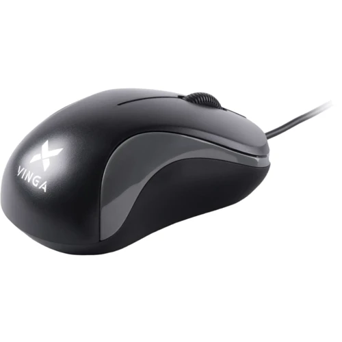 Мышь Vinga MS-882 black - gray: Интерфейс подключения проводная USB