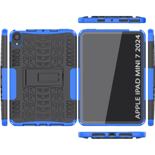 Аксесуар для iPad BeCover Shockproof Case з Stand Blue для iPad Mini 7 2024 (712426): Матеріал Пластик