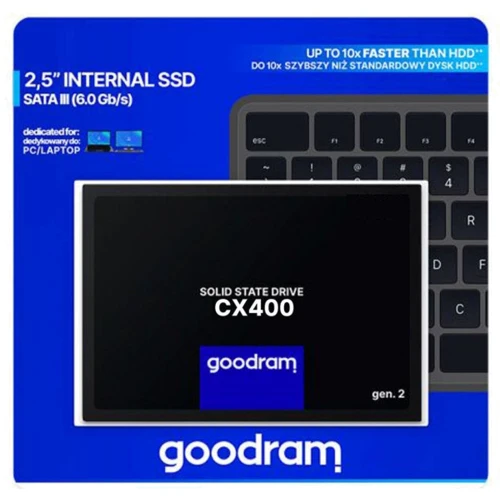 GOODRAM CX400 Gen.2 256 GB (SSDPR-CX400-256-G2) UA: Форм-фактор 2.5"