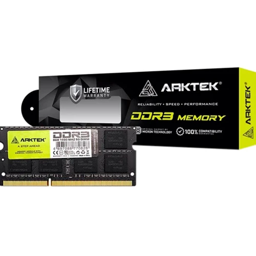ARKTEK 8 GB SO-DIMM DDR3 1600 MHz (AKD3S8N1600): Тип DDR3