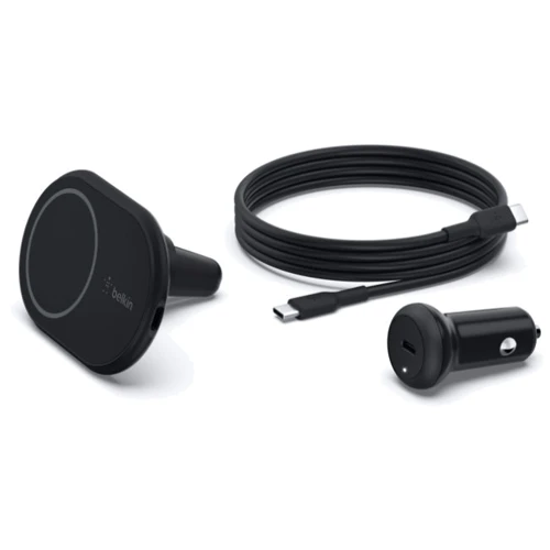 Держатель Belkin Car Holder Air Ven Mount MagSafe Black 10W (WIC004BTBK) for iPhone 16 I 15 I 14 I 13 I 12 series  фото 9