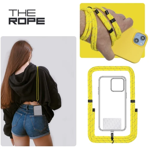 Ремешок для смартфона ArmorStandart Rope Black Sunflower with Clear holder (ARM67201) фото 5