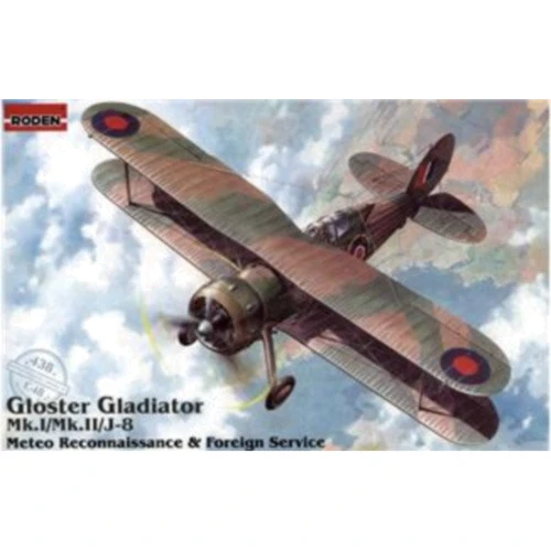 Модель Roden Британський біплан метео розвідки та дипломатичної служби Gloster Gladiator (RN438)