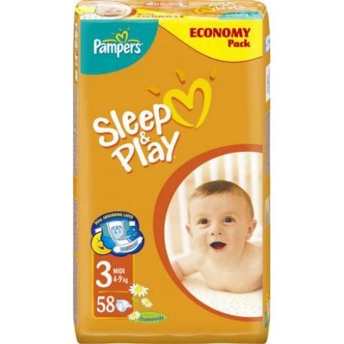 PAMPERS S & P Midi Економ (4-9 кг) 58 шт.