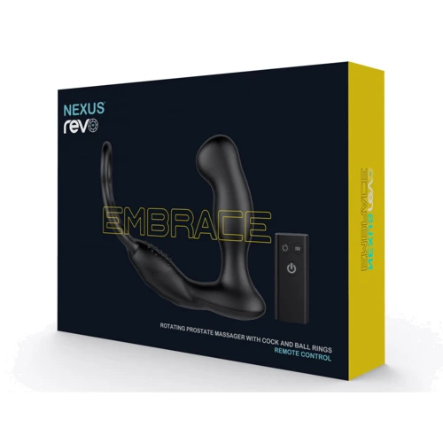 Массажер простаты Nexus Revo Embrace с эрекционным кольцом + пульт ДУ