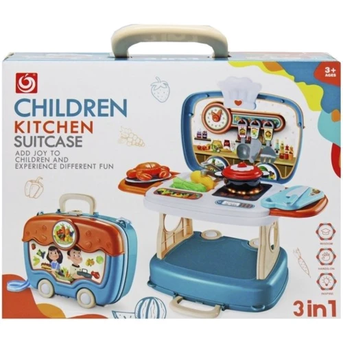 Ігровий набір MiC Кухня у валізі 3 в 1 бірюзова (009-016/009-018): Виробник Mic