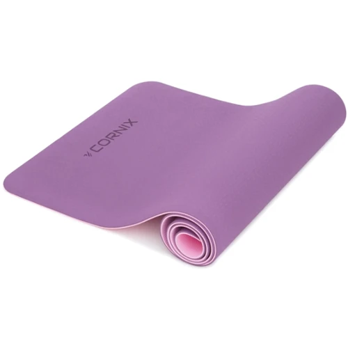 Коврик для фитнеса Cornix TPE 183 x 61 x 0.6 cм для йоги и фитнеса XR-0007 Plum/Rose