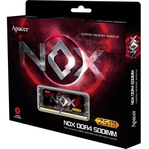 Apacer 32 GB (2x16GB) SO-DIMM DDR4 2400 MHz Nox (ES.32GAT.GEEK2): Частота, МГц 2400