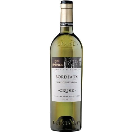 Вино Cruse Semillon-Sauvignon Bordeaux біле сухе 0.75 л (YL3500610045806)