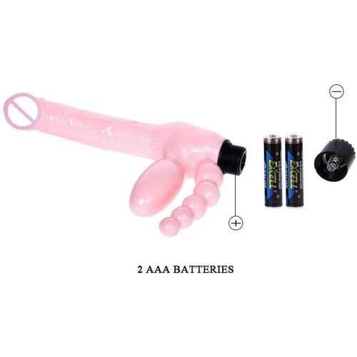 Безремневой страпон с вибрацией Super Strapless Dildo