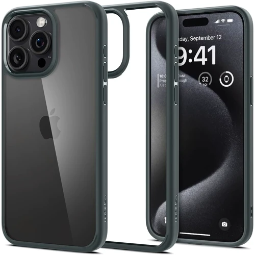 Чехол для iPhone Spigen Ultra Hybrid Abyss Green (ACS06574) for iPhone 15 Pro Max