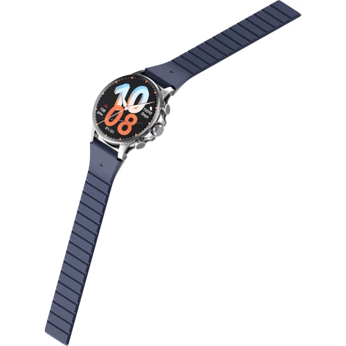 Смарт-годинник iMiki Holo Ultra Silver Magnetic Strap: Особливості Металлический корпус, Компас, Функция звонка, Динамик (громкая связь), Голосовой помощник, Встроенный микрофон, Влагозащищенные, Большой экран, Гибридные, Магнитный ремешок