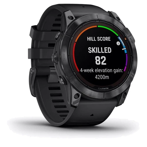 Смарт-часы Garmin Fenix 7X Pro Solar Slate Grey with Black Band (010-02778-01): Время работы до 28 дней