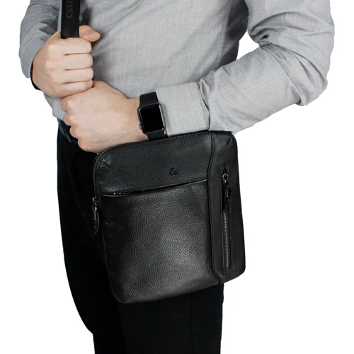 Мужская сумка планшет Giorgio Ferretti черная (201850061-black)