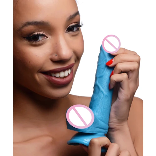 Фаллоимитатор Pop Peckers 6.5" Dildo With Balls Blue