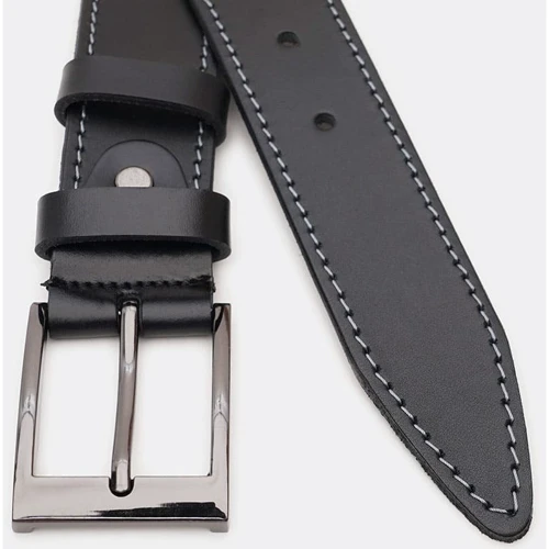 Мужской ремень Borsa Leather черный (V1125FX10-black): Пол Мужской