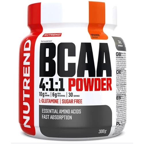 Амінокислота для спорту Nutrend BCAA 4:1:1 Powder 300 g / 30 servings / orange