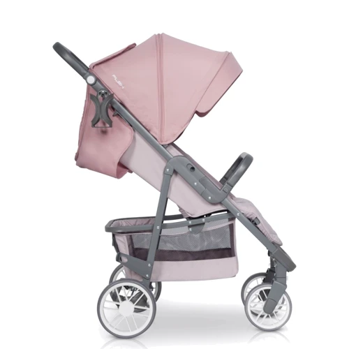 Прогулочная коляска Euro-Cart Flex 9023-ECF-16, powder pink, розовый: Количество блоков 1