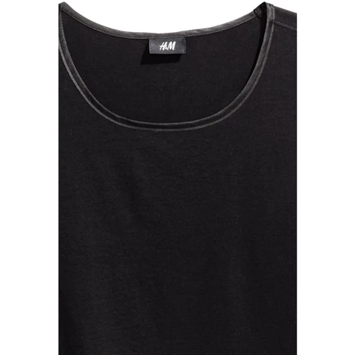 Футболка H&M 3935254 S черная: Сезон Лето