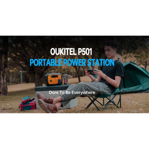 Зарядная станция Oukitel P501 Portable Power Station 500W/505Wh: Особенности модели Чистая синусоида, Дисплей, Недорогие, Маленькие, Светильник