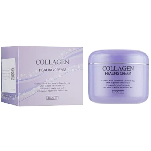 Jigott Collagen Healing Cream Крем для лица Коллаген 100 ml