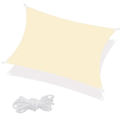

Тент-парус теневой для дома, сада и туризма Springos 4 x 3 м SN1032 Light Yellow