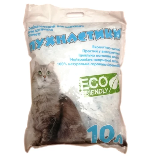 Наполнитель для кошачьего туалета Пухнастики 10 л (10л ПУШИСТИК)