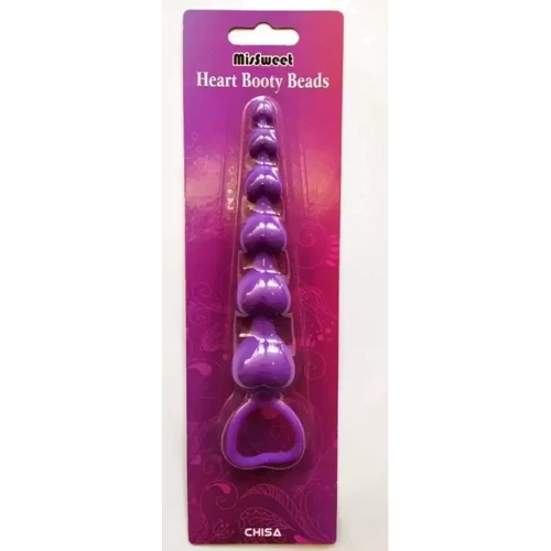Анальная цепочка Chica Heart Booty Beads-Purple, 291353