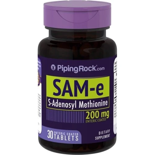Piping Rock SAMe Enteric Coated 200 mg 30 Enteric Coated Tablets S-аденозил метіонін